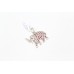 Elephant shape pendant sterling silver natural red ruby stones P 692